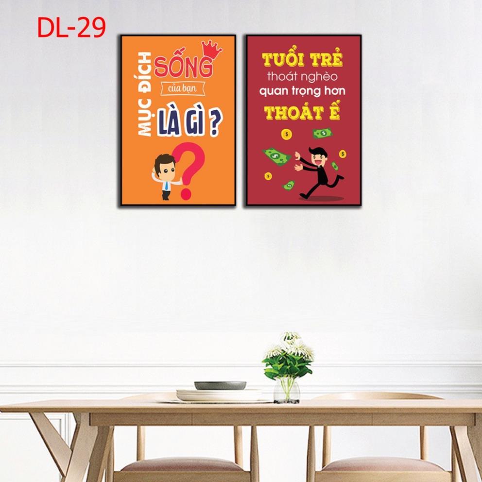 Tranh động lực, tranh slogan tạo cảm ứng làm việc, chữ trang trí văn phòng