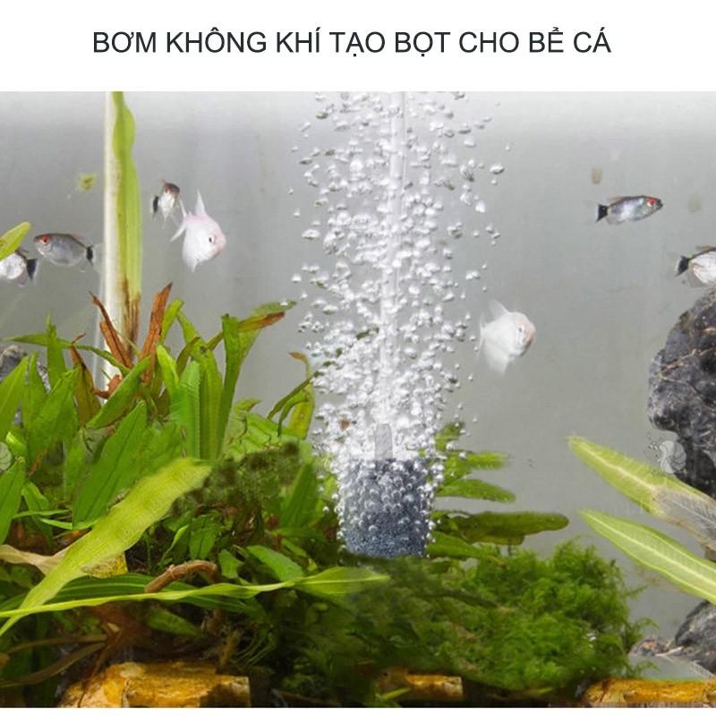 Máy bơm sủi khí oxy kèm đầu sủi bọt cho bể cá cảnh YG-9001