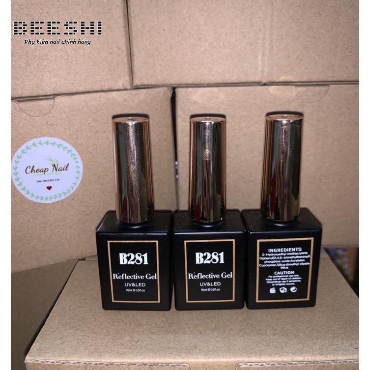 sơn gel kim tuyến sơn nhũ flash siêu sáng b281 hàng loại 1-beeshi shop nail