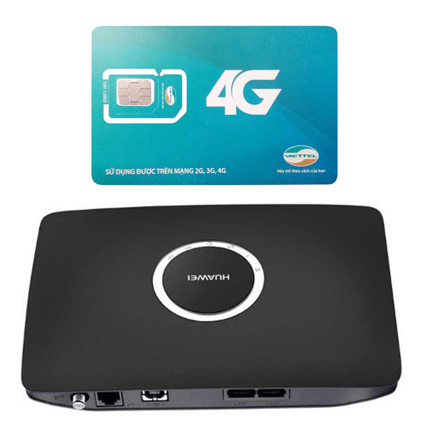 Thiết Bị Phát Wifi 3G Huawei B681 + Sim Viettel 3G/4G 3GB /Ngày - Hàng nhập khẩu