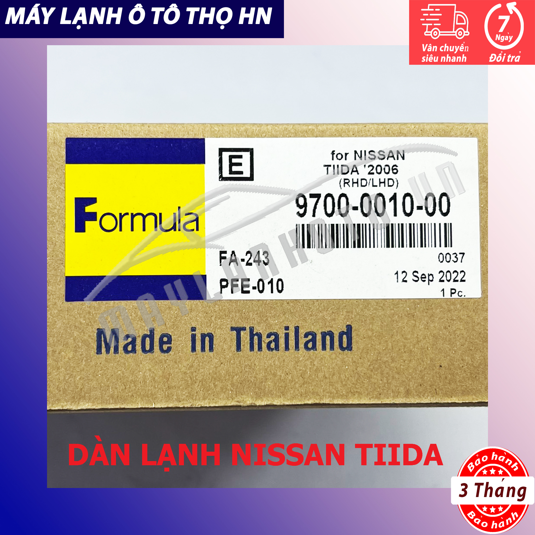 Dàn lạnh Nissan Tiida - Livina 2006 2007 2008 2009 2010 2011 2012 2013 2014 2015 2016 Hàng Thái Lan 06 07 08 09 10 11 12 13 14 15 16