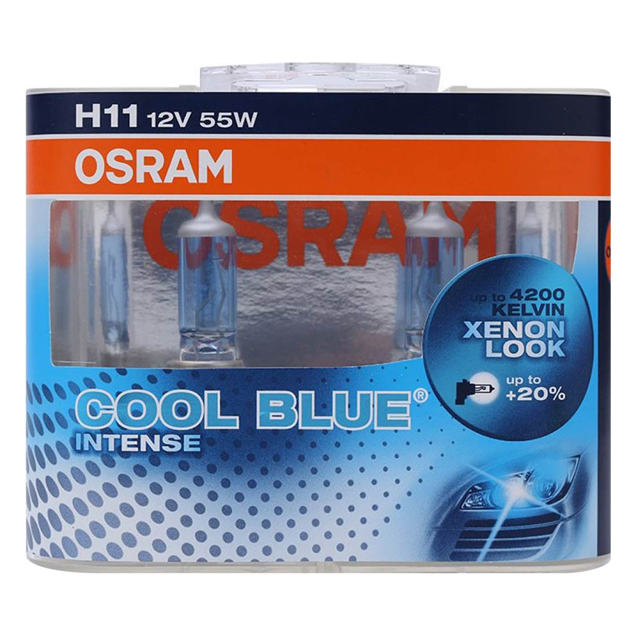 Bộ 2 Bóng Đèn Ô Tô Osram H11 Coolblue Intense (Xanh)