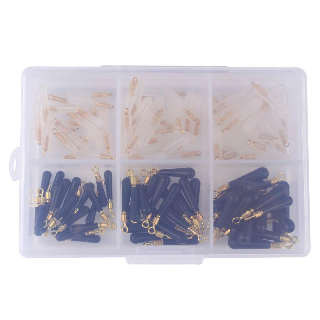 120pcs/lot Silicone Stopper Head Float Seat Throw Line Fishing Float Bobbers
