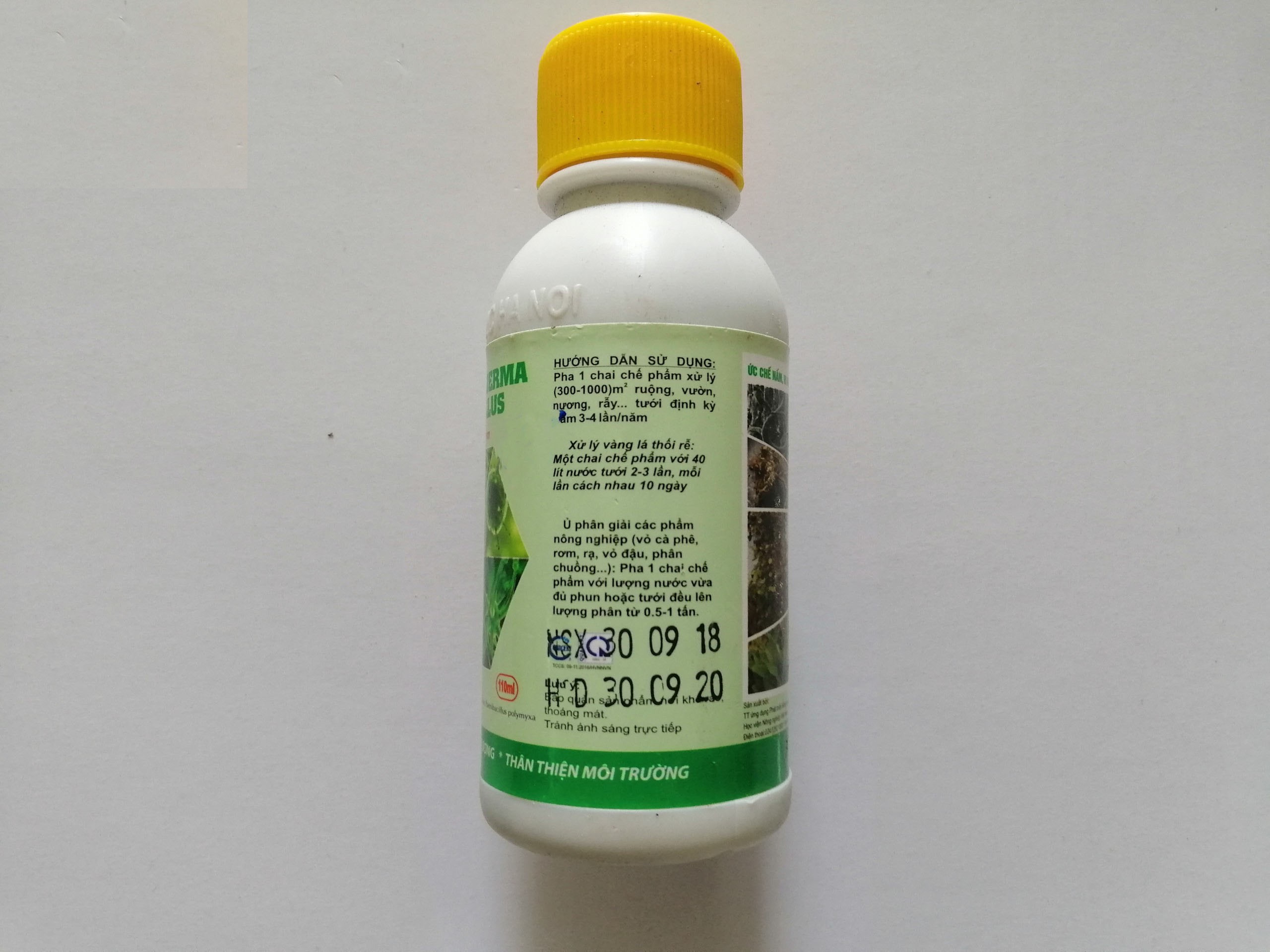 Chế phẩm TRICHODERMA BACILLUS 110ml - ỨC CHẾ NẤM, VI KHUẨN, TUYẾN TRÙNG