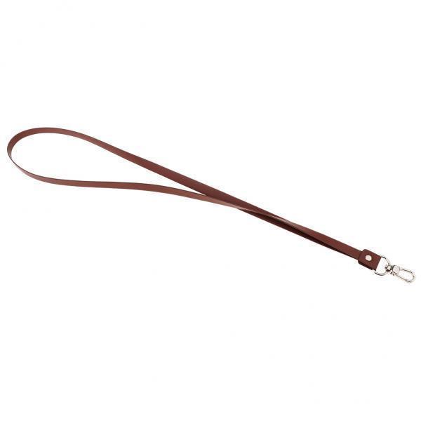 2-3pack PU Leather Neck Strap Lanyard Metal Clips for ID Cards Badges Reddish
