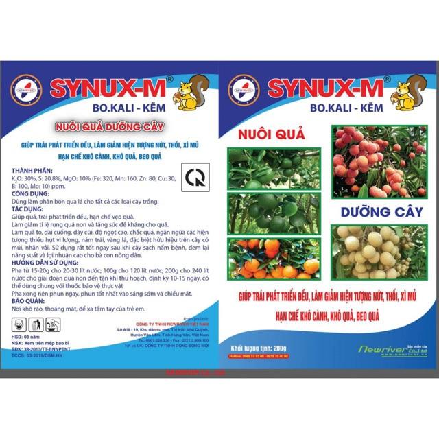 Phân bón SYNUX M DƯỠNG CÂY GÓI 200GR