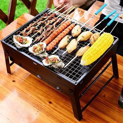 BẾP NƯỚNG THAN HOA VUÔNG CAO CẤP