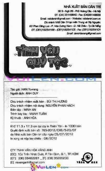 tình yêu quý tộc chapter 1 2