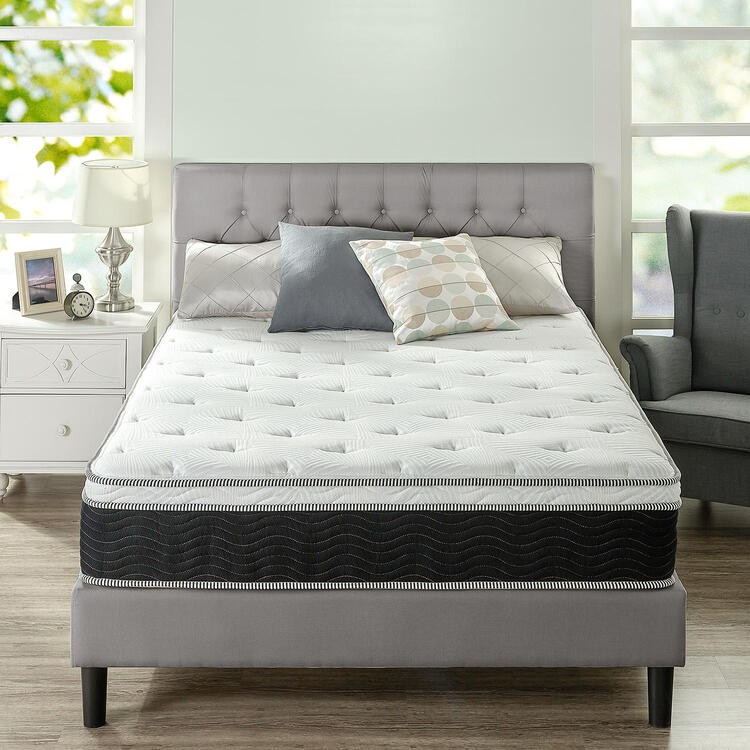 Nệm lò xo túi hút chân không hỗ trợ trị liệu cao cấp Zinus - 12in iCoil Premium Spring Mattress