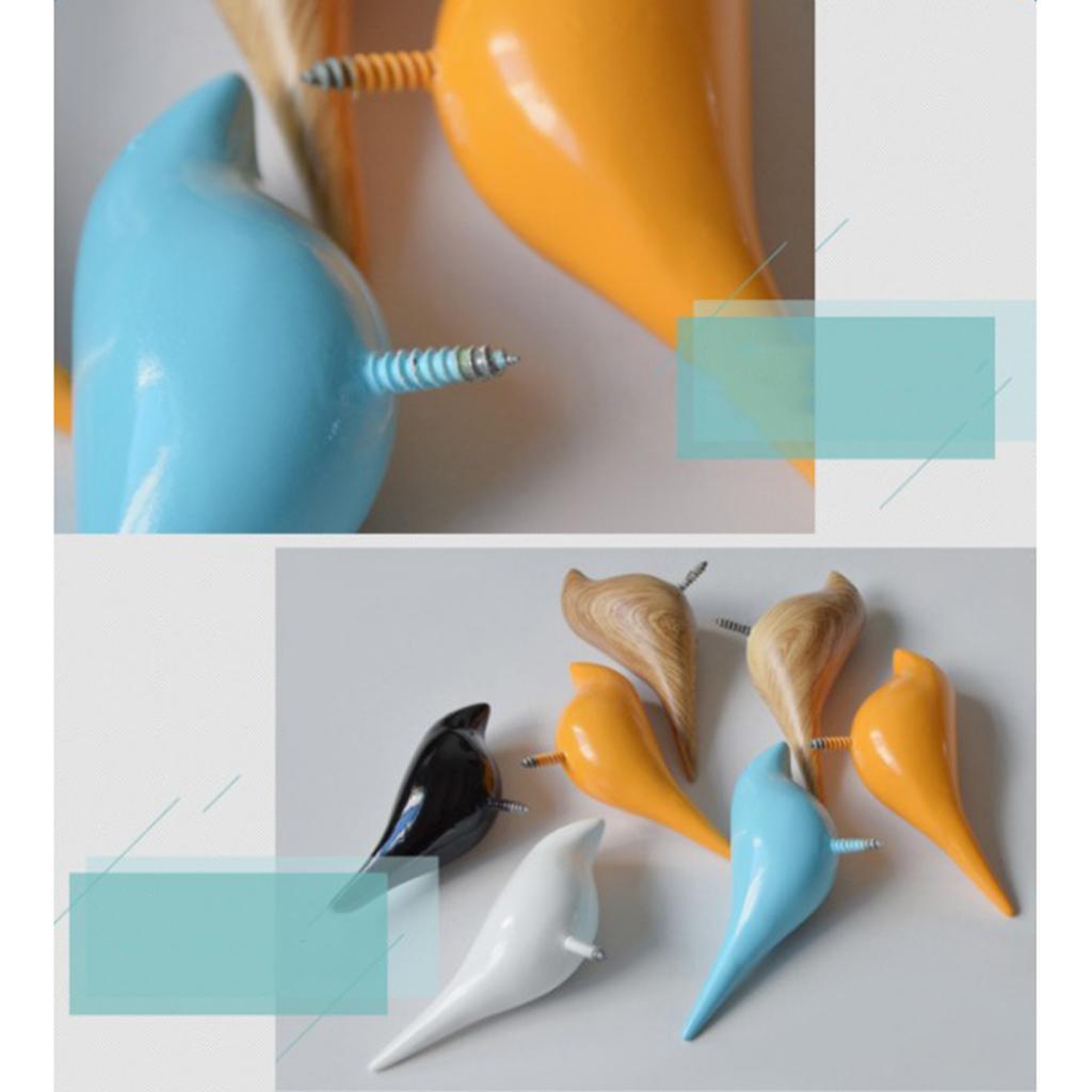 Cute Bird Wall Mounted Over Door Hook Hanger Clothes Coat Bag Holder