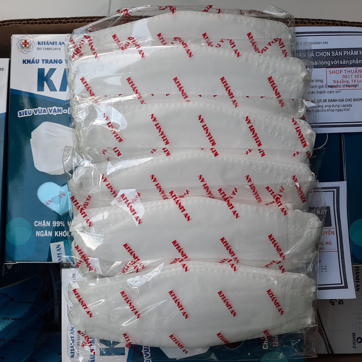 30 cái Khẩu trang y tế 4D Khánh An KA99 ngăn vi khuẩn 99% công nghệ Hàn Quốc KF94 ôm sát khuôn mặt không dính son và dễ thở