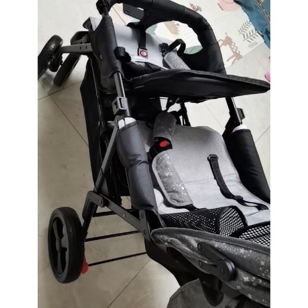 Xe đẩy đôi cho béhàng chính hãng Bluel baby sẵn hàng