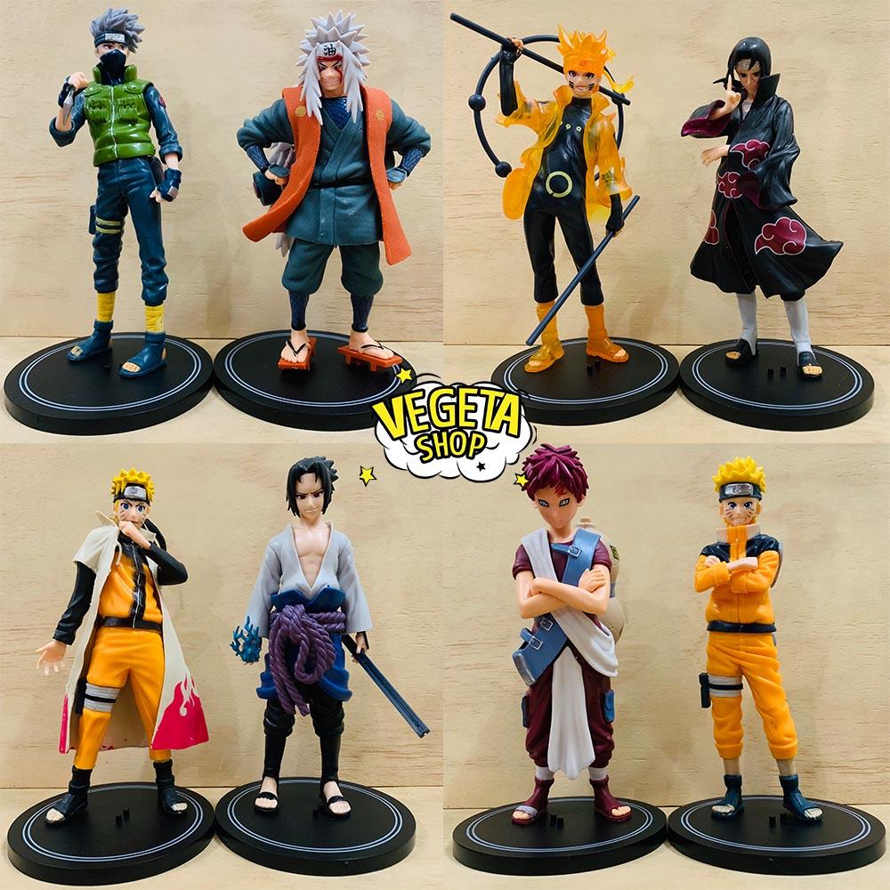 Mô hình Naruto - Naruto Hokage Lục Đạo Kakashi Sasuke Itachi Jiraiya Gaara Madara Deidara Minato Đệ Tứ - Cao 18,5-20cm