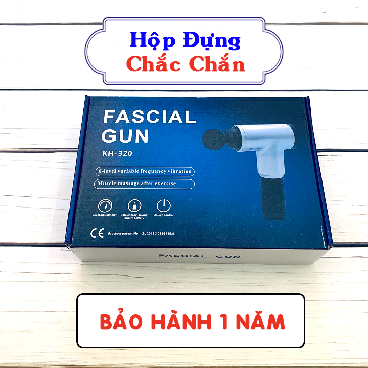 Súng Massage 4 Đầu 6 Chế Độ