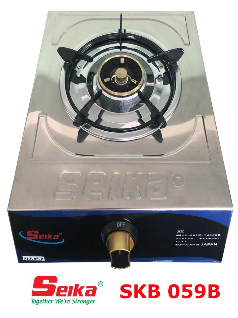 Bếp Gas Đơn Toàn Thân Inox Seika SKB059B - Hàng Chính Hãng