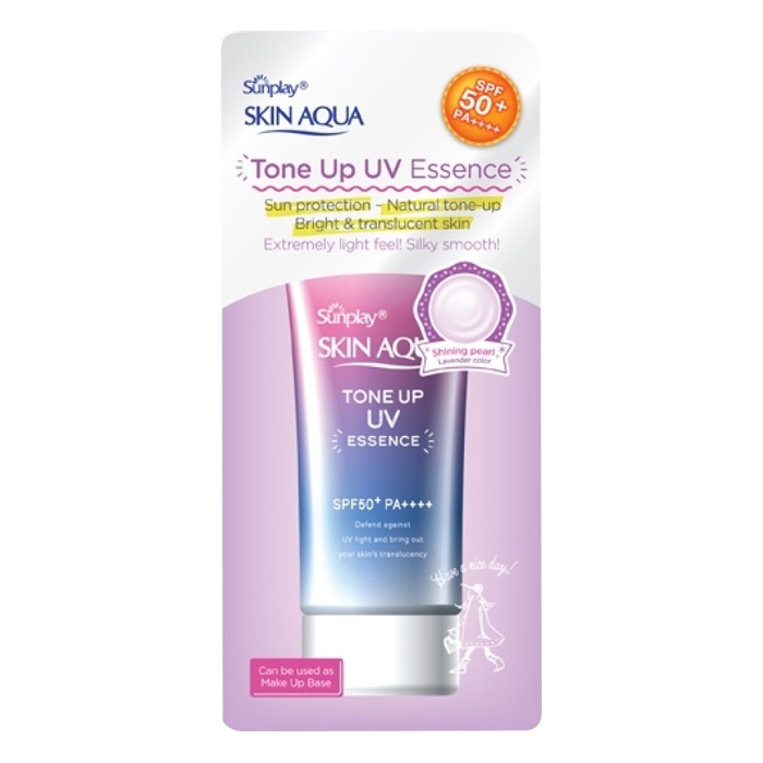 Tinh Chất Chống Nắng Hiệu Chỉnh Sắc Da Sunplay Skin Aqua Tone Up UV Essence SPF 50+ PA++++ (50g) + Tặng Sữa Chống Nắng Hằng Ngày Sunplay Skin Aqua