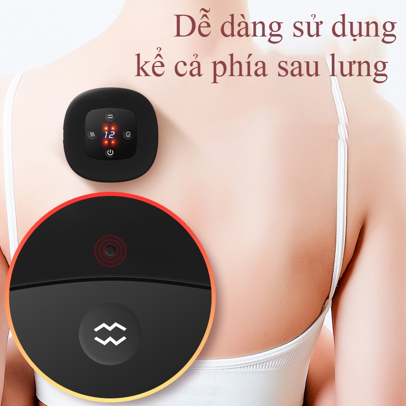 Máy Giác Hơi Cạo Gió Cầm Tay Điện Tử Massage Kết Hợp Nhiệt Và Áp Suất Âm 12 Cấp Độ Thông Minh Giúp Giảm Đau Nhức Mệt Mỏi Máy Massage Bằng Điện Giúp Lưu Thông Khí Huyết Chăm Sóc Sức Khỏe