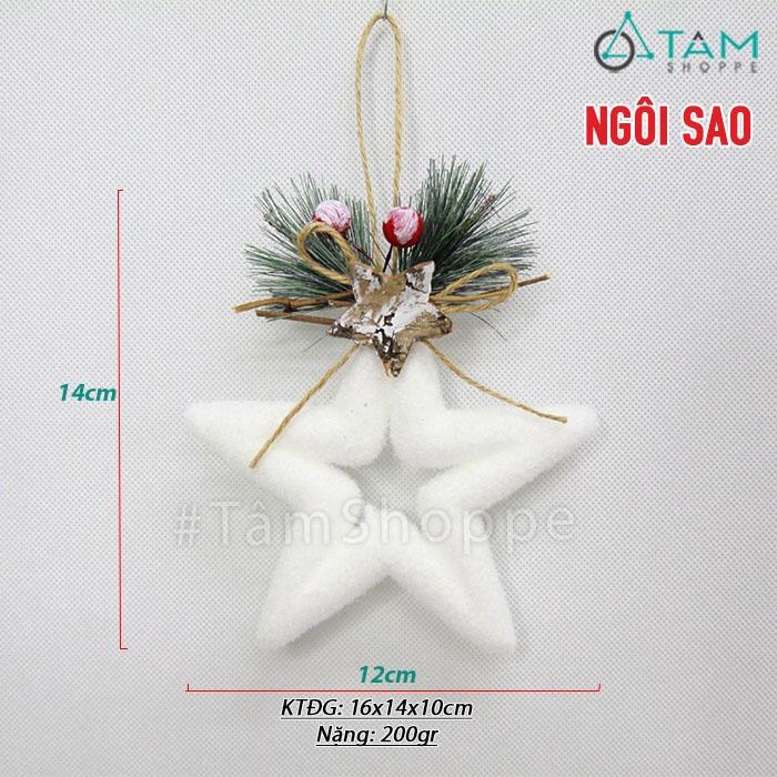 Phụ kiện treo cây thông xốp trắng X-PKTCT-66