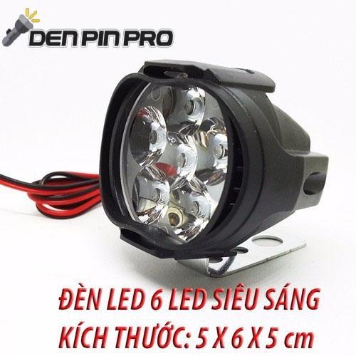 đen trợ sáng 6 led siêu sáng