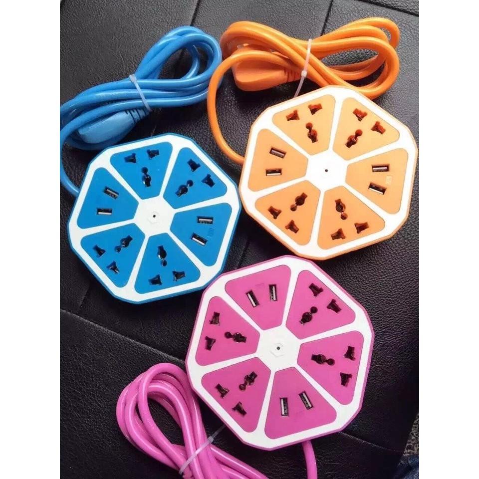Ổ CẮM ĐIỆN HÌNH TRÁI CAM 4 CỔNG USB