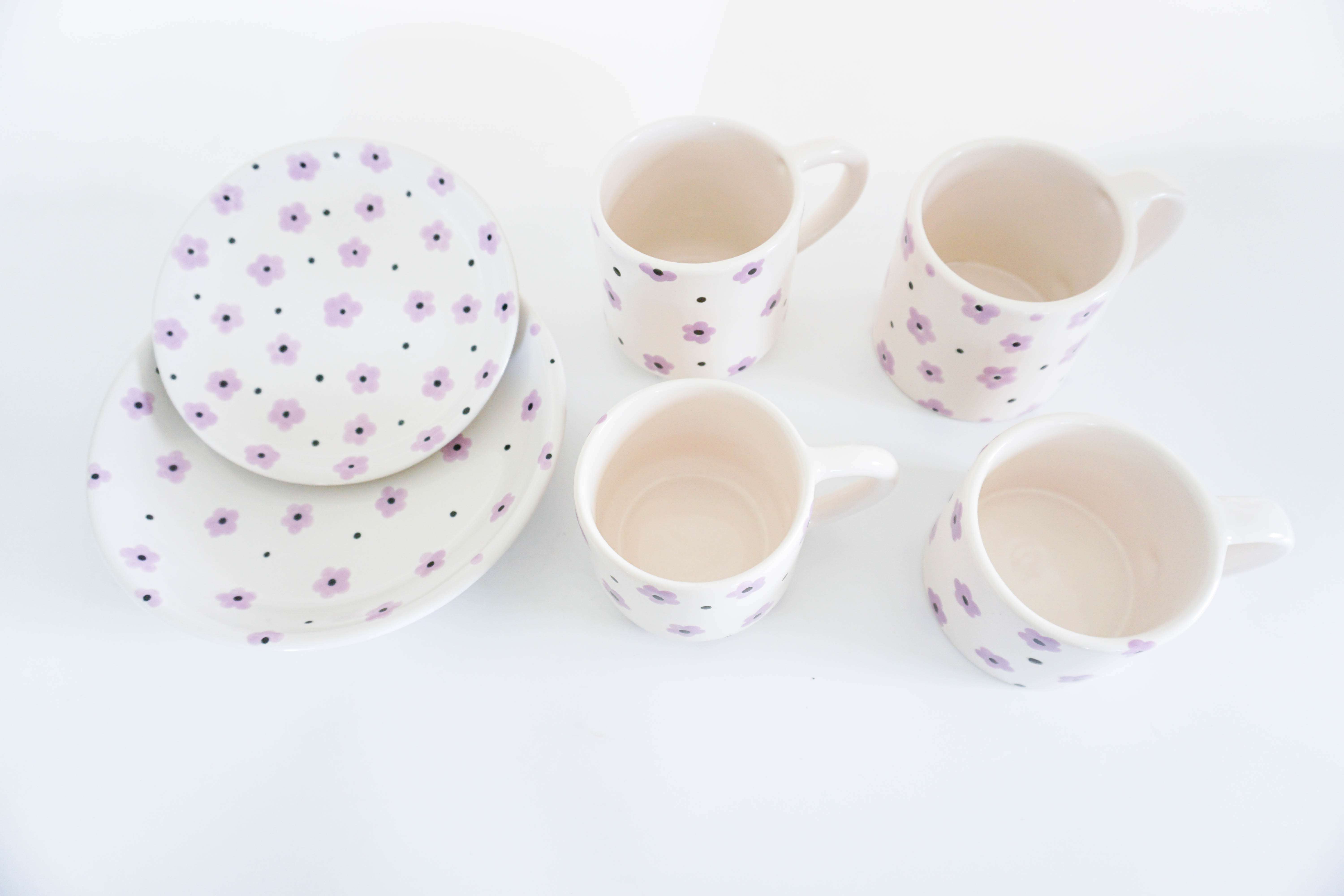 Dĩa tròn 01 (18cm) - Họa tiết Li Ti