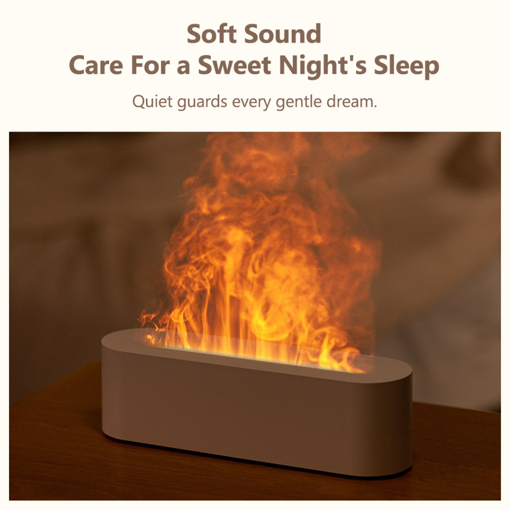 Xiaomi youpin deqian flame aromatherapy humidifier 150ml nguồn điện type-c, với đèn đầy màu sắc bảo vệ power-off