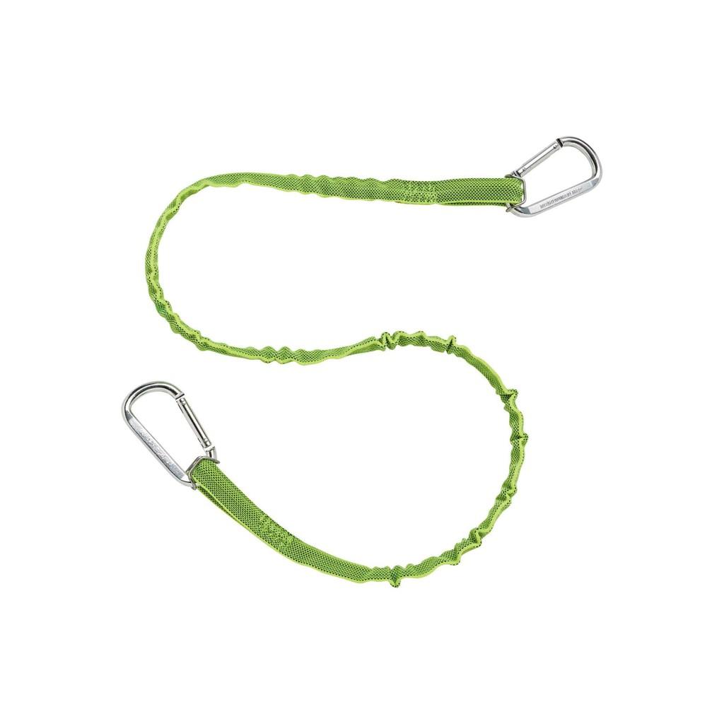 Dây giữ chống rơi dụng cụ ERGODYNE 3110 Self Locking Double Carabiners drop tools Lanyard màu ĐEN/ Xanhdài 35&quot; - 42&quot;