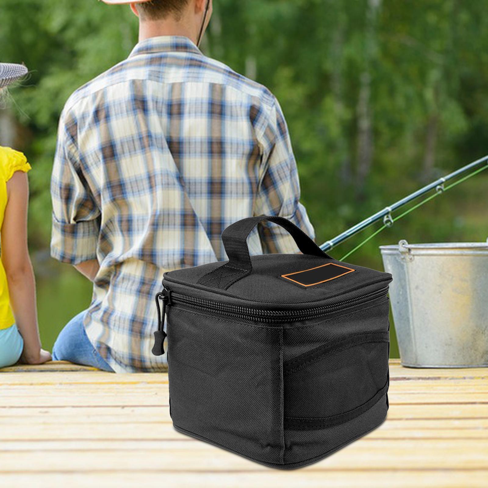 Fishing Reel Storage Bag Zipper Oxford Cloth Multifunctional Protective Case