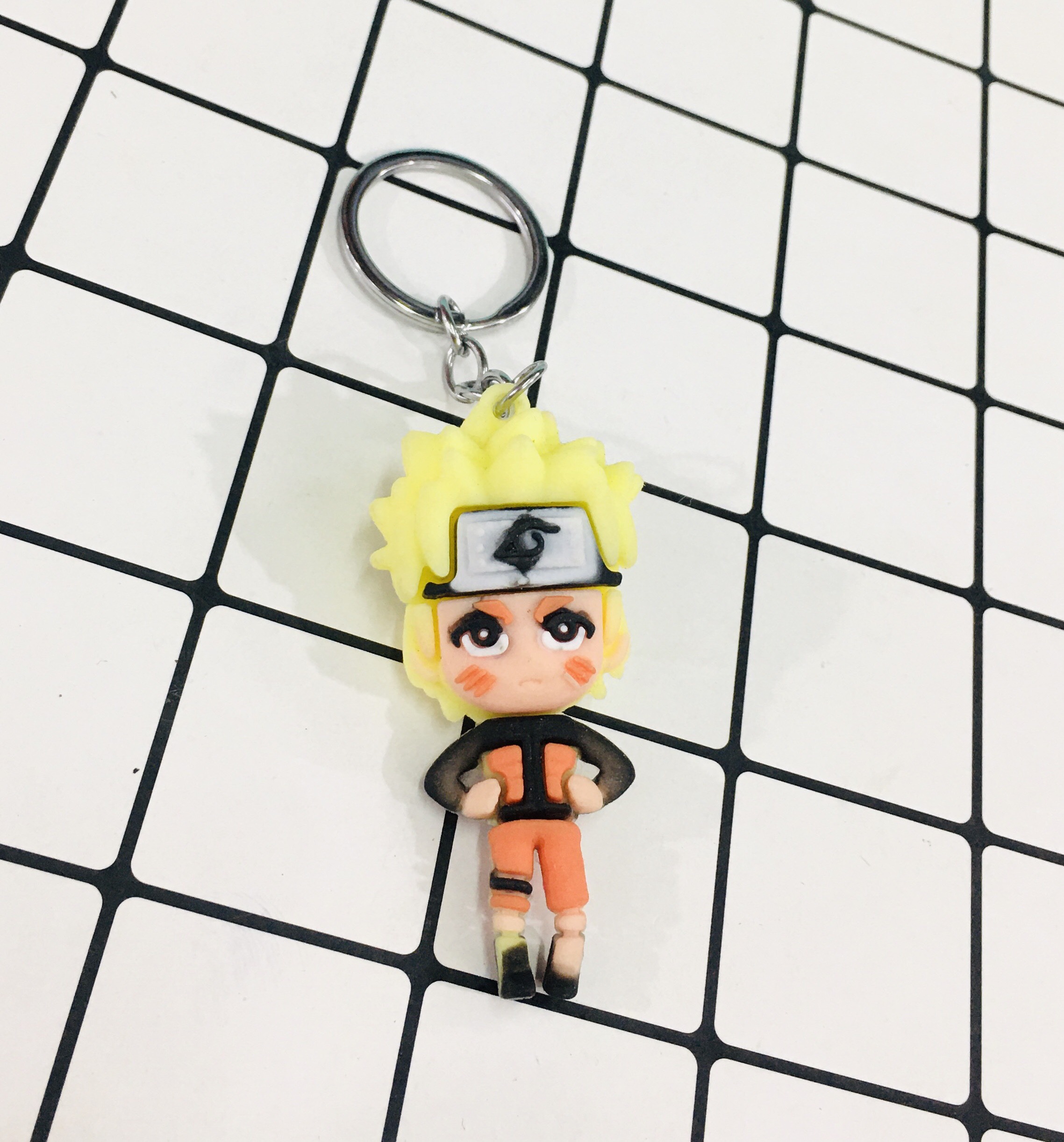 Móc khóa tượng cao su cứng NARUTO