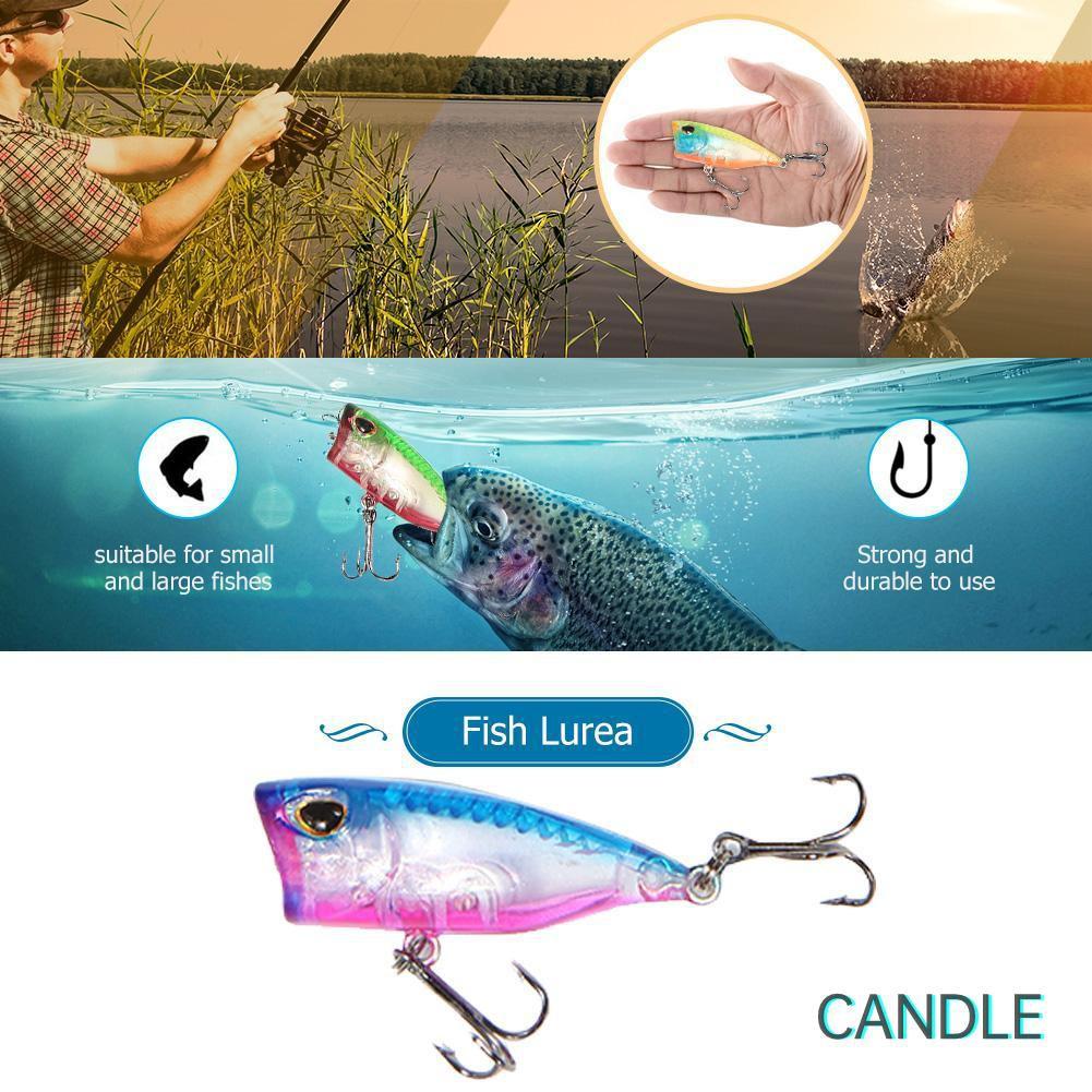 Set 5 Mồi Câu Cá Giả 4cm 3.5g
