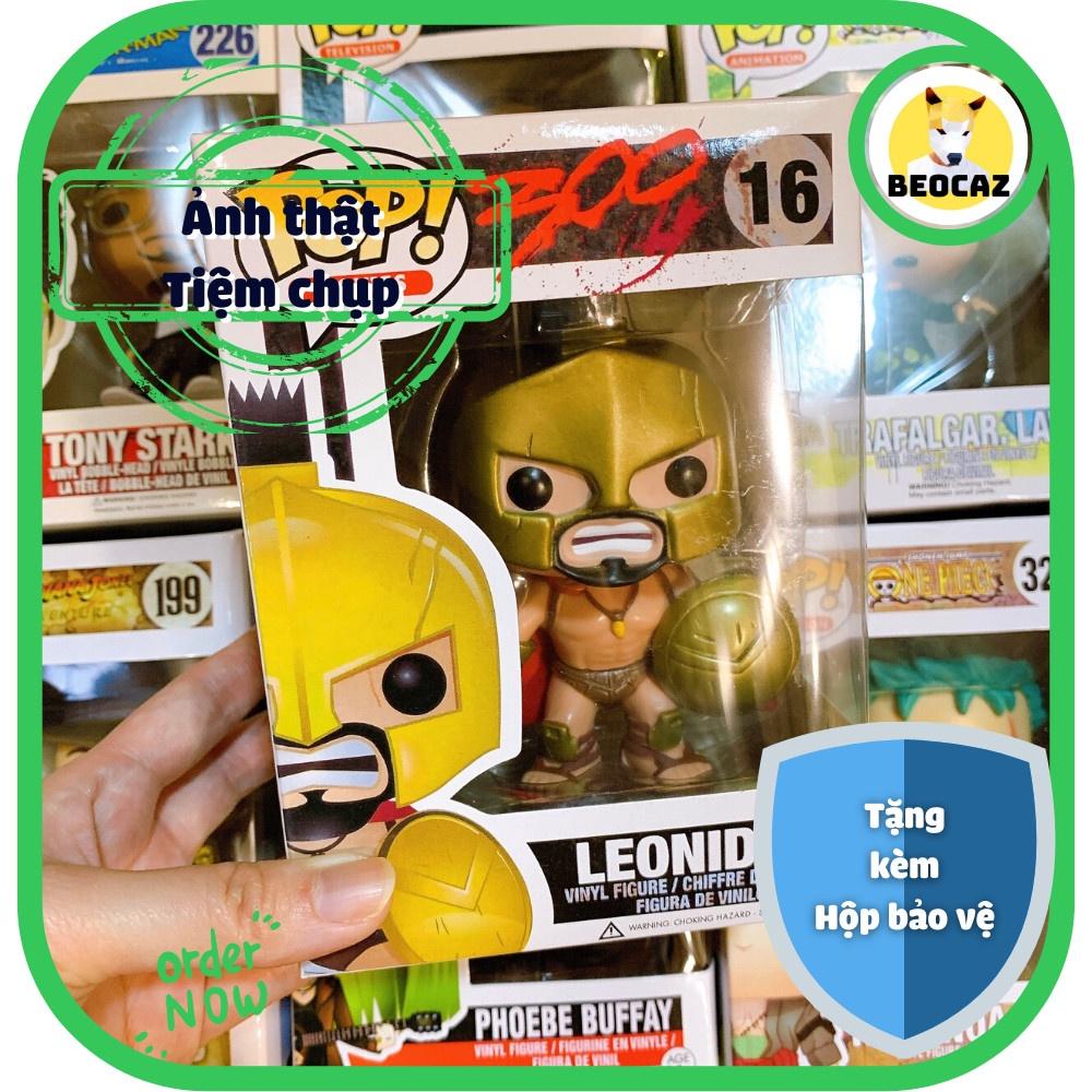 [Full Box] [Tặng Hộp Bảo Vệ] Mô hình Funko chiến binh Leonidas phiên bản chiến đấu 300 No.16