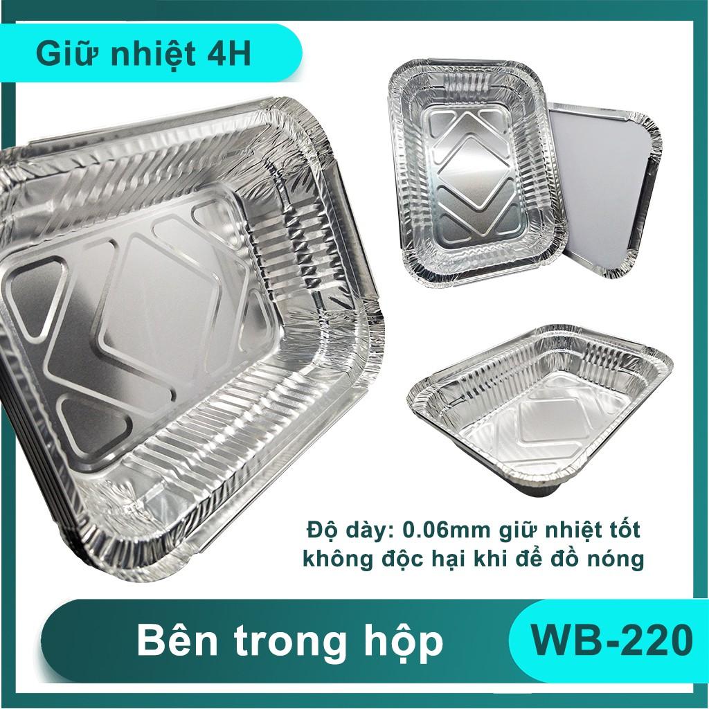 HỘP NHÔM - KHAY GIẤY BẠC ĐỰNG THỨC ĂN DÙNG 1 LẦN 1 NGĂN 1000ML