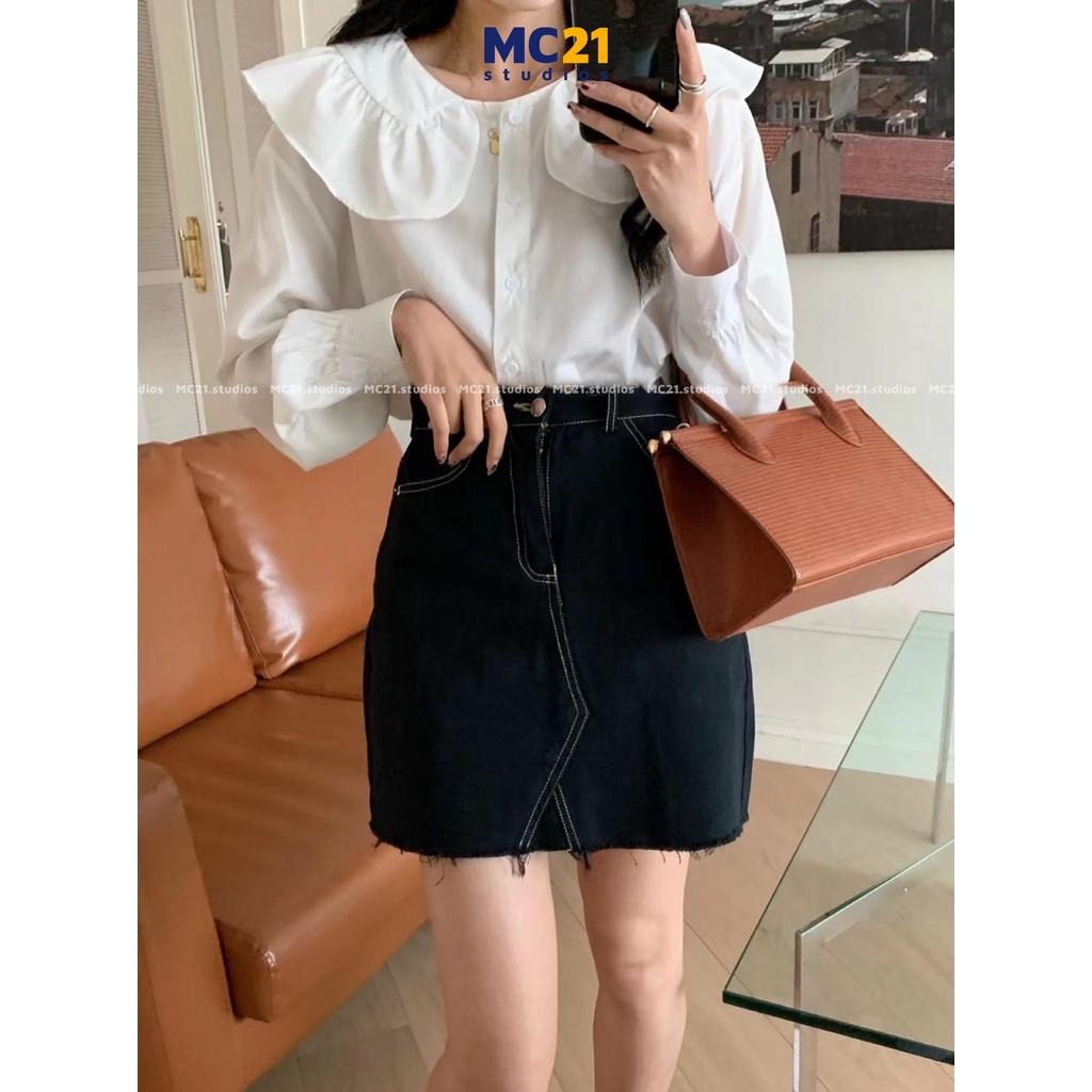 Chân váy ngắn MINION CLOTHING chất kaki lưng cạp cao Ulzzang Streetwear Hàn Quốc vải mềm mịn dày dặn V3202