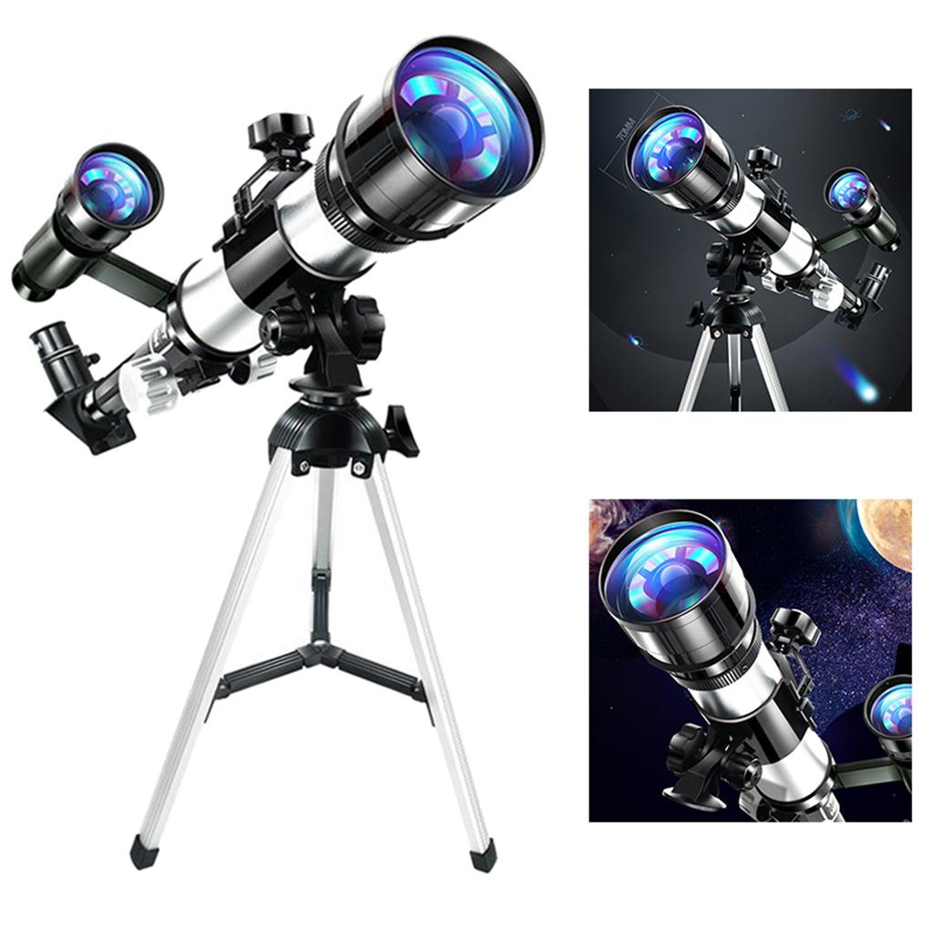 70 Mm HD Astronomical Reflector Telescope Monocular Set And Tripod Moon Filter for Adults Children