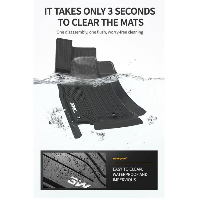 Thảm lót sàn xe ô tô TOYOTA LAND CRUISER 2009- đến nay Nhãn hiệu Macsim 3W chất liệu nhựa TPE đúc khuôn cao cấp - màu đe