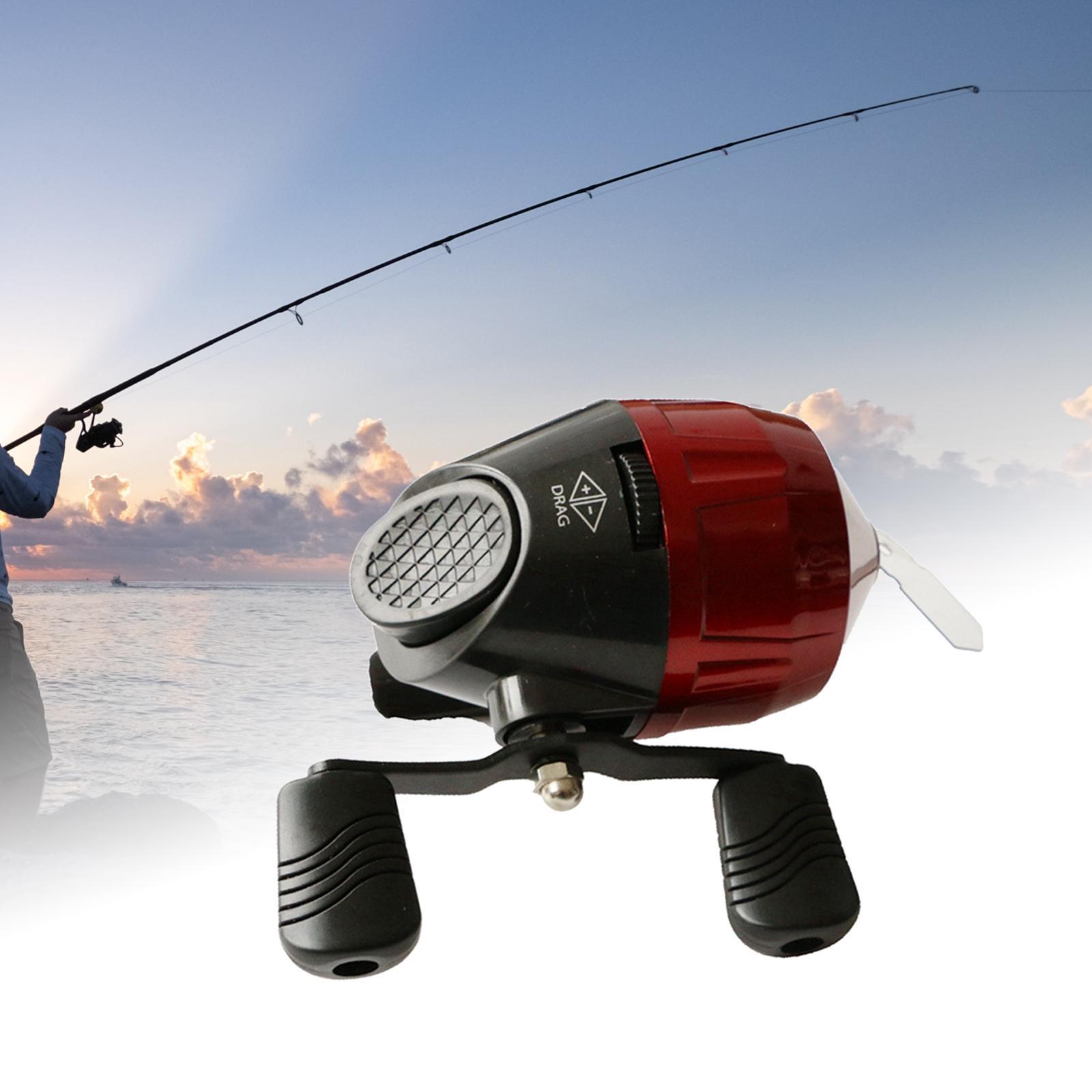 Rotate Fishing Reel 3.0:1 Gear Ratio High Speed Casting Wheel for Fishing Red