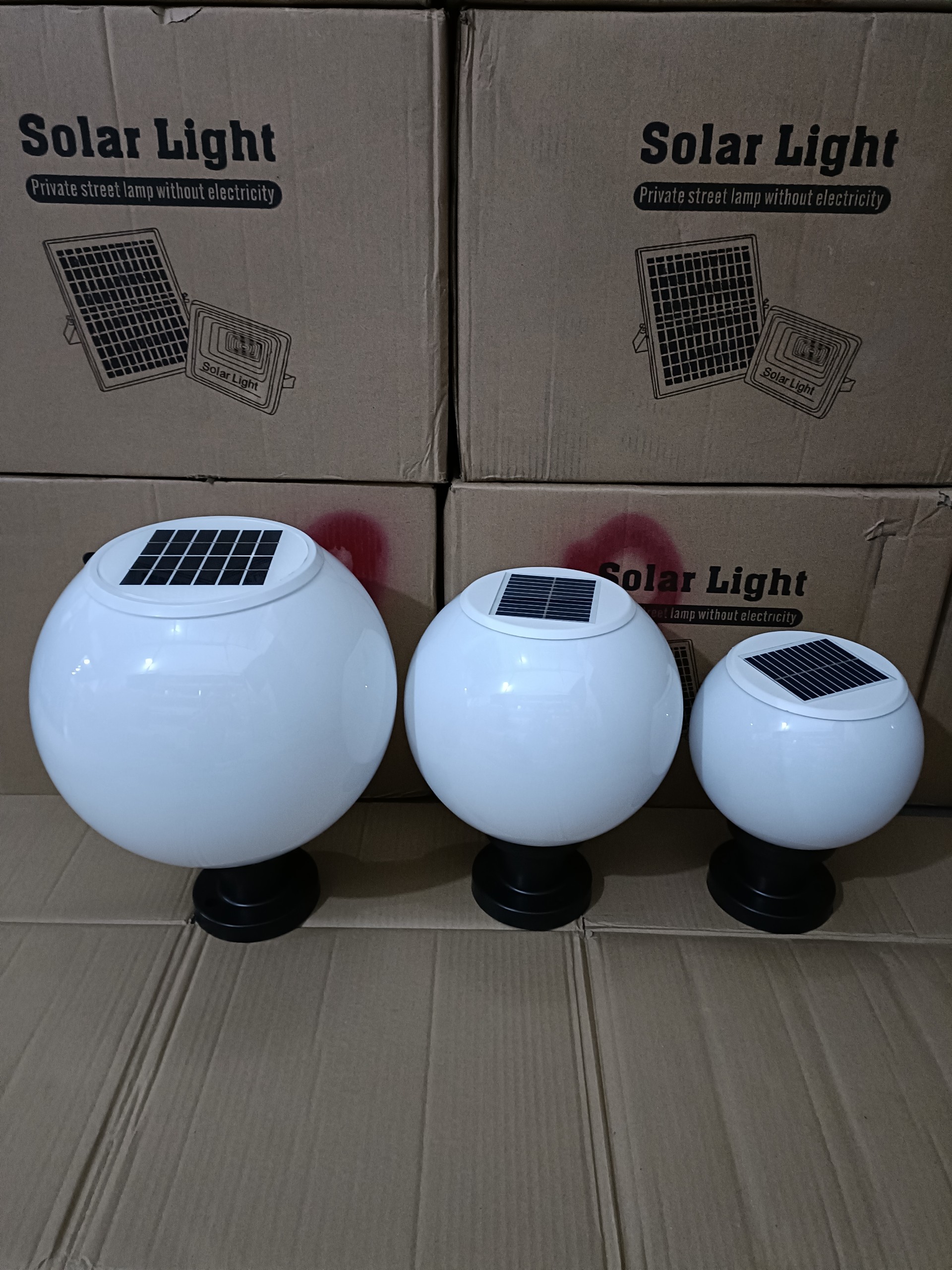 Đèn trụ cổng Năng lượng mặt trời ĐÈN LED 3 loại tùy chọn hiệu ứng ánh sáng điều khiển từ xa Điều khiển ánh sáng thông