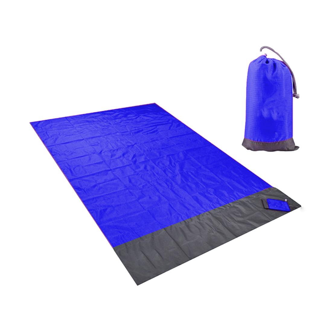 140x200cm Beach Picnic Pocket Blanket Water Sand Proof Mat for Travel Camping