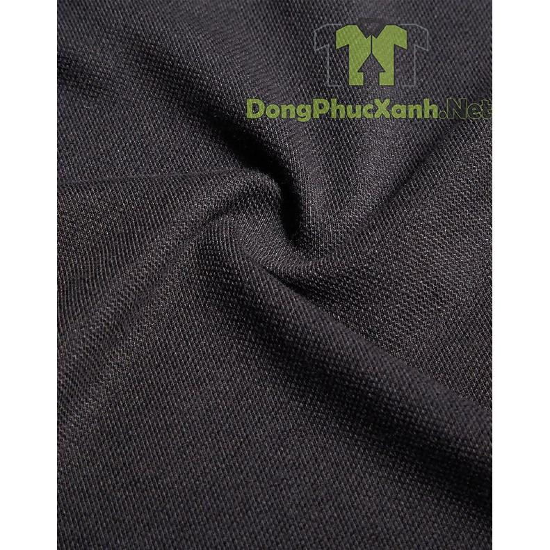 ÁO cá sấu đen trơn Nam Nữ ÁO đồng phục cafe ÁO đồng phục trà sữa Full Size - Chất Đẹp