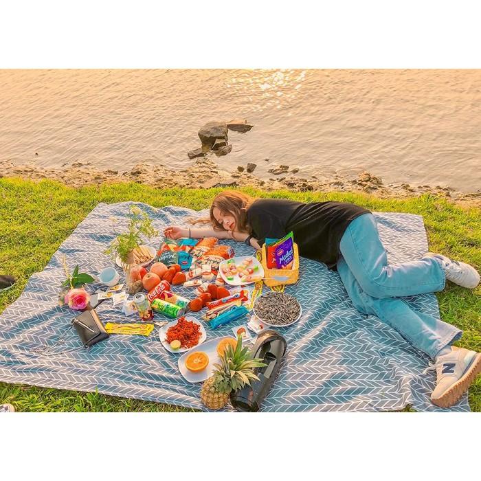 Thảm trải picnic kẻ caro xinh xắn - background phông nền trải thảm cỏ , chụp ảnh picnic