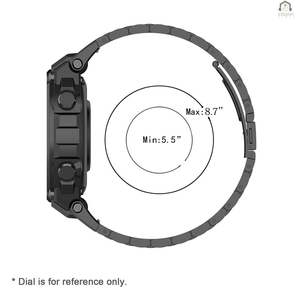 Dây đeo inox cho đồng hồ thông minh Huami Amazfit T-Rex T-Rex Pro