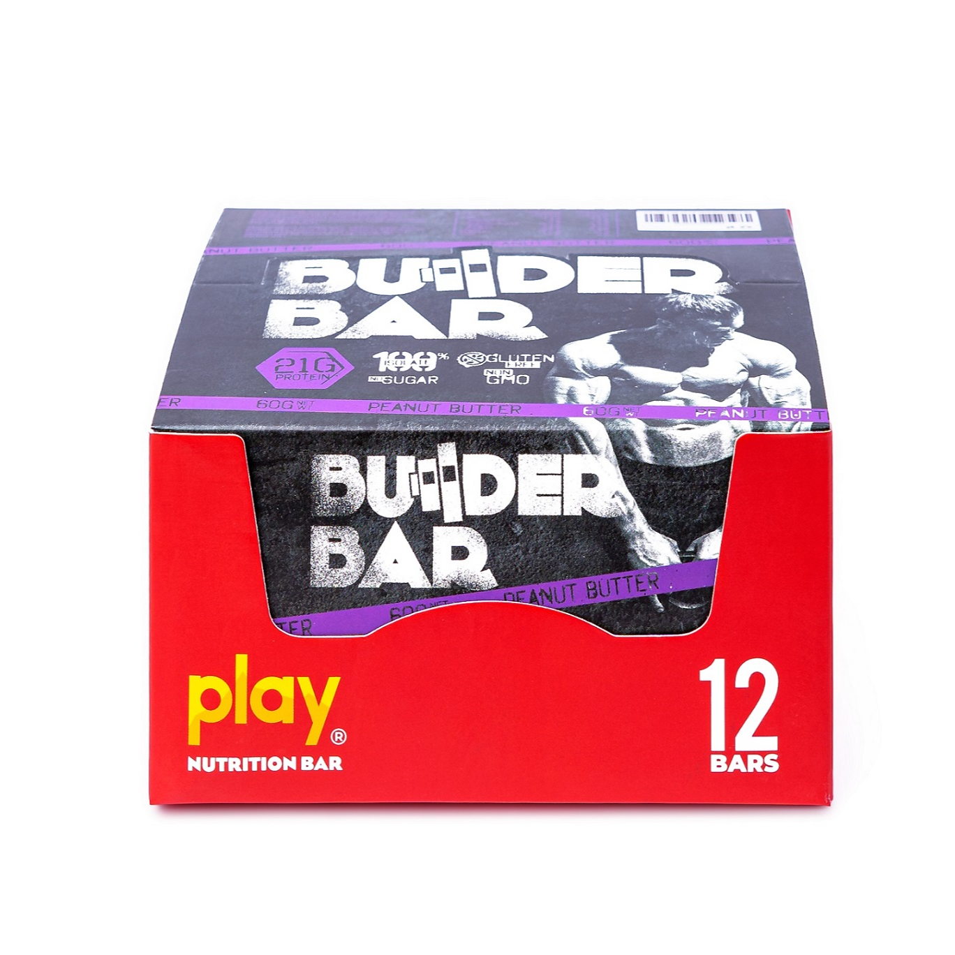 Hộp 12 Thanh Protein Builder PLAY Vị Bơ Đậu Phộng