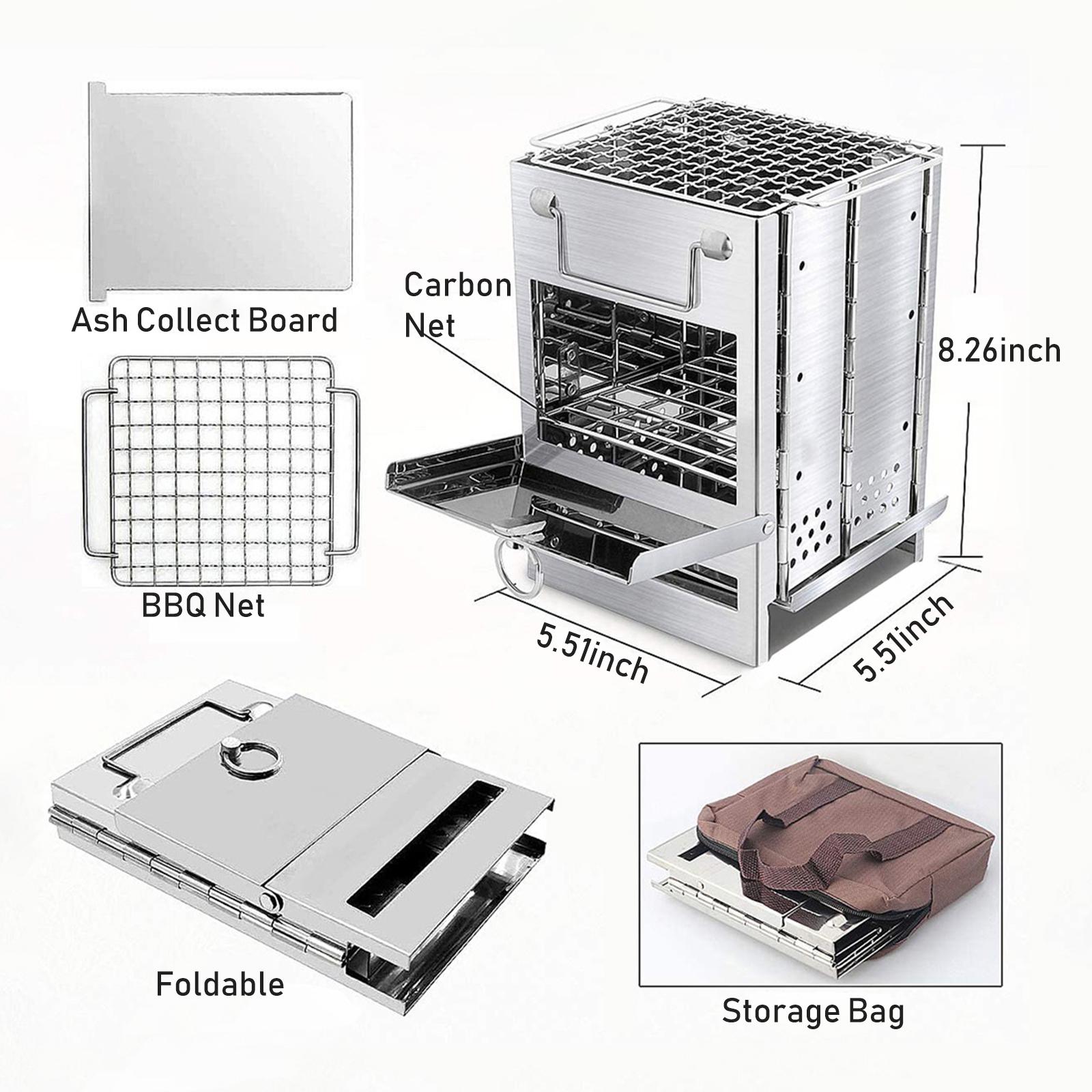 Bếp Nướng Có Thể Gập Lại Cho Du Lịch Có Túi Đựng