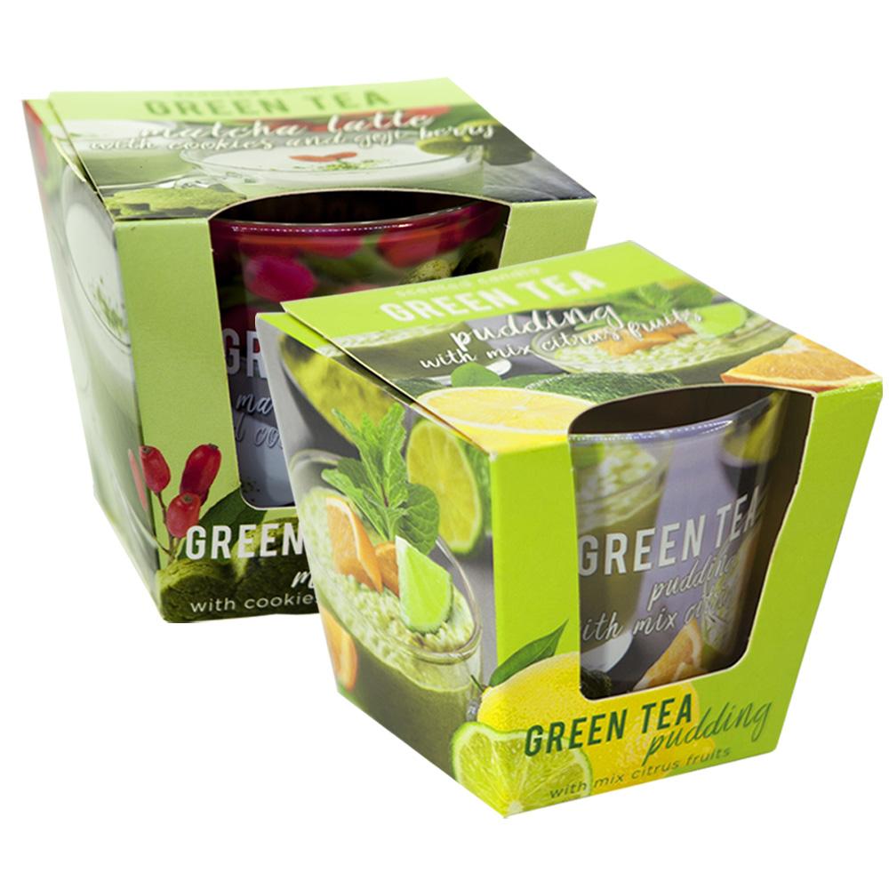 Combo 2 ly nến thơm tinh dầu Bartek Green Tea 115g - matcha trà xanh, nến trang trí, thơm phòng, thư giãn, khử mùi