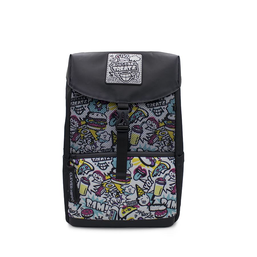 Ba Lô CLEVERHIPPO  Topper  Street Style BST7201/BLACK