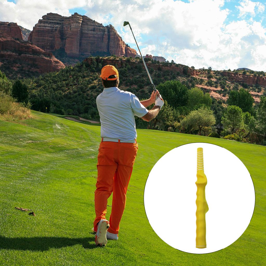 Golf Training Grip Right Left Hand Swing Practice Tool Breathable Club Proper Grip Rubber Trainer Aid