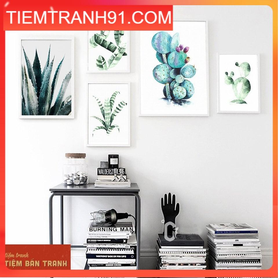 Tranh treo tường - Bộ 5 tranh canvas Bắc Âu hiện đại 23 , tranh canvas giá rẻ