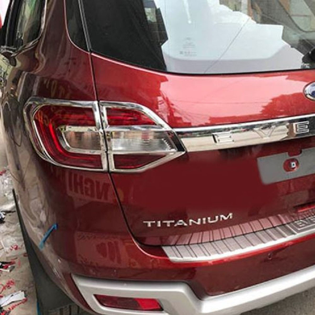 Ốp Viền Đèn Pha, Hậu Mạ Crom Dành Cho Xe Ô Tô FORD EVEREST 2016-2019