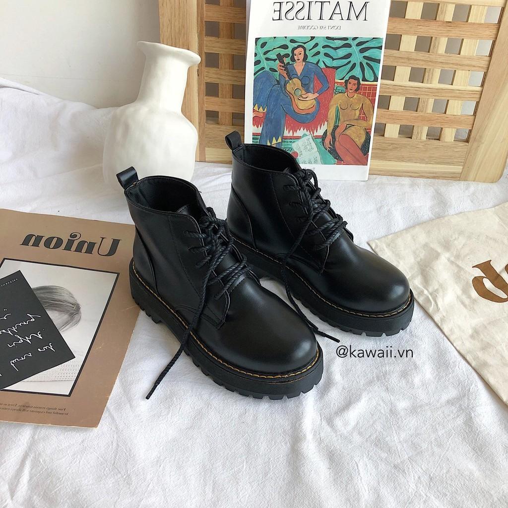 Giày BASIC BOOTS cao cổ đế 4cm chất da cao cấp