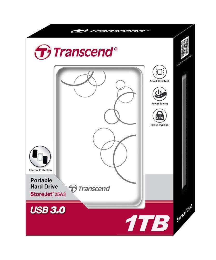 Ổ Cứng Di Động Transcend StoreJet 25A3 1TB USB 3.1 - Hàng Chính Hãng